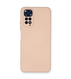 Xiaomi Redmi Note 11 Kılıf Nano İçi Kadife Silikon - Pudra