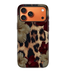 iPhone 17 Pro Velvet Kılıf Lansman İçi Kadife Temalı Desenli Silikon Flo-Leopard