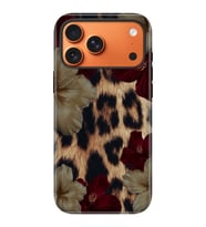 iPhone 17 Pro Velvet Kılıf Lansman İçi Kadife Temalı Desenli Silikon Flo-Leopard