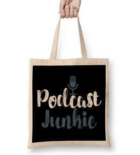 Funny Podcast Junkie Podcasters Bez Çanta Uzun Saplı