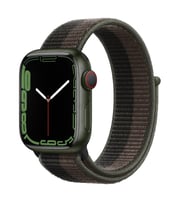 Apple Watch 10/11 42mm-38/40/41mm Kordon Hasır Kordon 2/3/4/5/6/se/7/8/9 (Siyah-Yeşil)