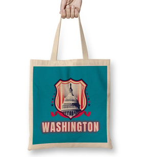 Washington vintage Bez Çanta Uzun Saplı