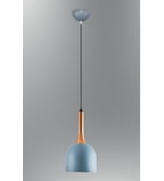 MYLİGHTS  RETRO  RUSTİK VİNTAGE METAL SARKIT MAVİ TEKLİ AVİZE (Siyah)