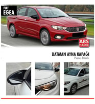 Fiat Egea Yarasa Ayna Kapağı Piano Black Parlak Siyah