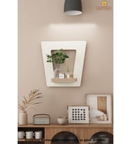 Ahşap Dekoratif Duvar Rafı ( MTS-325 ) (Beyaz)