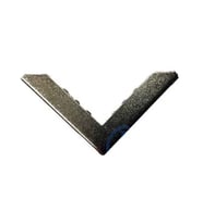 Kitap, Kapak, Menü, Albüm Köşesi, Büyük - 23x40mm, Nikel, 10 Adet