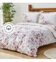 Home Dalila Pembe %100 Pamuk Çift Kişilik Nevresim Takımı