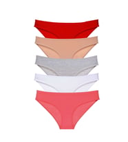 Mulvxbrf Brf02 5 Adet Süper Eko Set Likralı Kadın Slip Külot 525 (Mulvix)