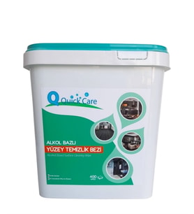 Quick Care Alkol Bazlı Yüzey Temizlik Bezi 400’lü LİMON KOKULU