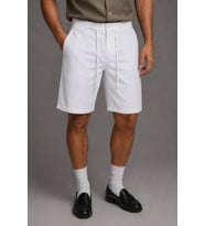Erkek %100 Pamuk Linen Şort – Bağcıklı Rahat Kesim Yazlık Şort