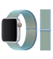 Apple Watch 42mm Uyumlu Kordon Hasır Örgü Cırt Cırtlı Terletmeyen Zore KRD-03 Kumaş Kayış