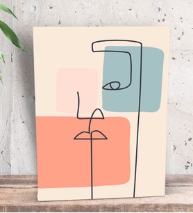 BK Gift Picasso Style Tasarımlı Dekoratif Mini Kanvas Tablo 15x20cm-7