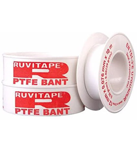 RUVİTAPE TEFLON BANDI KIRMIZI  0,076MM*12MM*10M (Karışık)