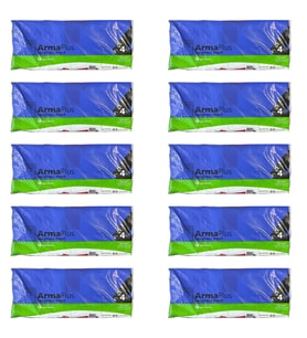 Naksan Takviyeli Kalın Baskılı Beyaz Çanta Poşet Torba - 40x50 Cm. - 50 Adetlik 10 Paket