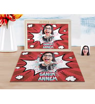 BK Gift Kişiye Özel Canım Annem Karikatürlü 1000 Parça Profesyonel Puzzle-1