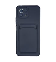 Xiaomi Mi 11 Kılıf Kelvin Kartvizitli Silikon - Lacivert