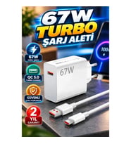 Vivo Y20 Y35 Y55 Uyumlu 67W Hızlı Şarj Adaptörü – QC 5.0 Turbo Charge