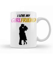 I Love My Husband Couple Bicycle Kupa Bardak Porselen
