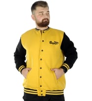 Mode XL Büyük Beden Erkek Kolej Mont Süper 22614 Hardal