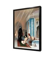 Hamamda Cariyeler Çerçeveli Mdf Tablo