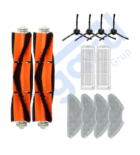 Xiaomi Mop 2 Pro (MJST1SHW) -Mop 2 Lite Uyumlu 2 Ana Fırça 4 Yan Fırça 2 Filtre 4 Mop PKT-iasgf0000383