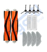 Xiaomi Mop 2 Pro (MJST1SHW) -Mop 2 Lite Uyumlu 2 Ana Fırça 4 Yan Fırça 2 Filtre 4 Mop PKT-iasgf0000383
