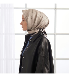 Vizon-Siyah İpekevi İpek Eşarp 1137