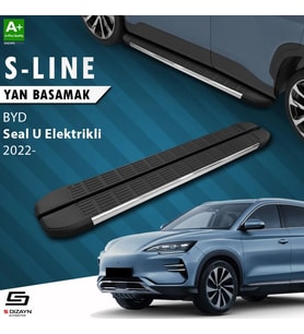 S-Dizayn BYD Seal U Elektrikli S-Line Krom Yan Basamak 193 Cm 2022 Üzeri A+ Kalite