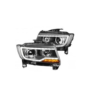 Jeep Compass Ön Far Elektrikli Motorlu Sıyah Sağ 2014-2015 (Oem No:  68185340Ab)