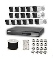 Hikvision 4mp Mikrofonlu 16 Kameralı 4TB Disk Tak Çalıştır Hazır IP Kamera Seti