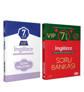 Editör Yayınları 7.Sınıf VİP İngilizce Konu ve Soru Bankası Seti 2 Kitap