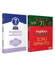 Editör Yayınları 7.Sınıf VİP İngilizce Konu ve Soru Bankası Seti 2 Kitap