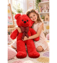 Pandamkee Sevimli 100 cm Ayıcık (%100 Yerli ) (Kırmızı)