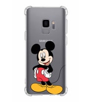 Samsung Galaxy S9  Köşe Korumalı Antişok Kapak Mickey Mouse Tasarımlı Şeffaf  Kılıf