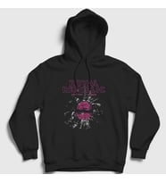 Presmono Unisex Siyah Disco Royal Republic Kapüşonlu Sweatshirt 378532tt