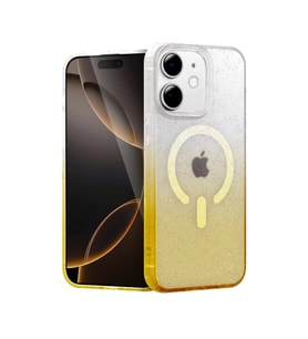 İphone 12 Pummel Shiny Magsafe Kapak - Gold