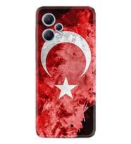 Xiaomi Redmi Note 12 4g Kılıf Resimli Desenli Baskılı Silikon Şanlı Türk Bayrağı 1315