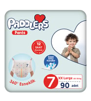 Paddlers Külot Bebek Bezi 7 Numara XX-Large 90 Adet (20-30 Kg) Ekstra Aylık Paket