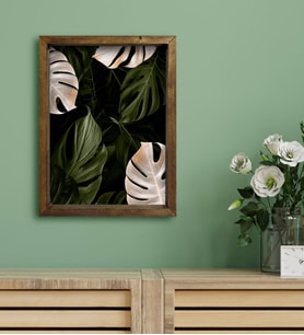 BK Gift Otel Odası Konseptli Doğal Masif Ahşap Çerçeveli Tablo 30x40cm-120