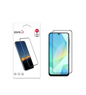 Samsung Galaxy A16 Uyumlu Zore Kenarları Kırılmaya Dayanıklı Cam Ekran Koruyucu