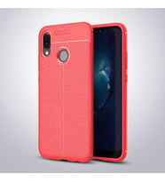 Huawei P20 Lite Kılıf Esnek Pu-Deri Leather-Pu Serisi Protected Case (Kırmızı)