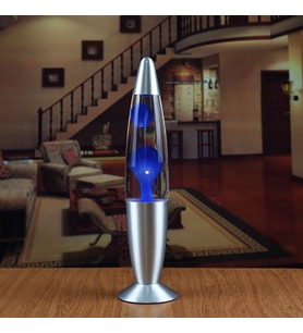Lav Lambası Kırmızı Büyük Boy 41 cm Gece Lambası Lava Lamp Mavi