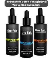 the fair. Yoğun Nem Veren & Ton Eşitleyici  Vegan Yüz ve Göz Çevresi Bakım Seti