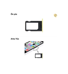 İphone 5C Şarj Soketi Sarı Şarj bordu şarj film kablosu şarj soketi bağlantı kablosu