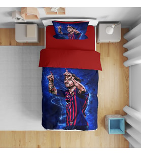 Erayshome Hediyelik Messi 3D Tek Kişilik Nevresim Takımı