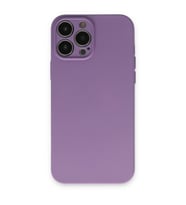 Apple İphone 13 Pro Kılıf Nano İçi Kadife Silikon - Koyu Lila