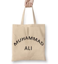 Muhammed Ali Boks Yazısı Bez Çanta Uzun Saplı