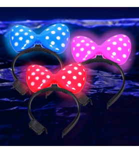 3 ADET HEADBAND LED LİGHT MİNNİE MOUSE IŞIKLI TAÇ PEMBE MİKİ TAÇ KIRMIZI MİKİ TAÇ MAVİ MİKİ TAÇ