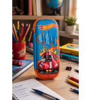 Hot Wheels Eva Kalem Çantası HW-7784 Küçük Kalem Kutusu Okul Kalemliği Kırtasiye Çantası