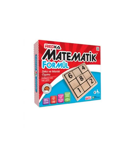 Redka Ahşap Matematik Formul Zeka ve Mantık Oyunu (Renksiz)